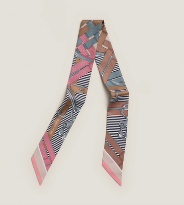 NEW Hermes Mors a Jouets Chemise Twilly Pink - Vieux Rose / Gris