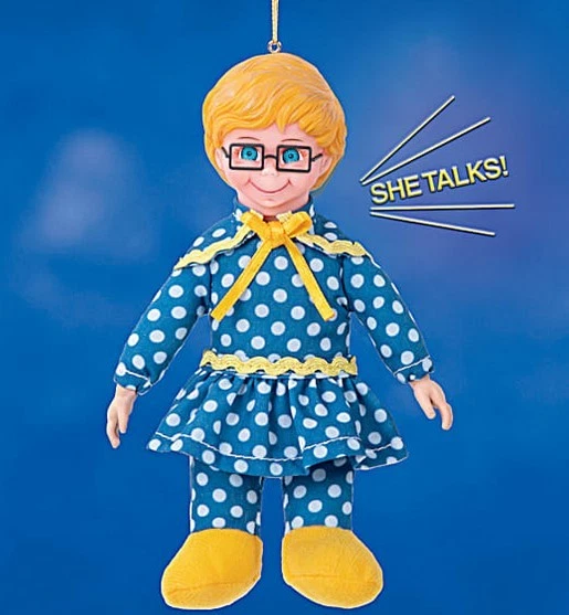 Ashton Drake Mrs. Beasley Muñeca de Peluche Ornamento Dice Sus 11 Frases Icónicas NUEVO Foto 2 de 3