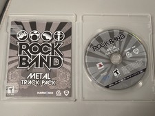 ROCK BAND METAL TRACK PACK PS3 Minty Disc & Manual Only - No Case Artwork Tested