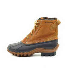 Wolverine Damen Duck Boots Braun Leder Knöchelhoch Boot Stiefel EU 37.5