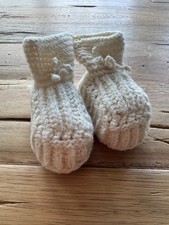 Crochet Handmade Newborn Baby Boy Girl Boot 0-3 Mos