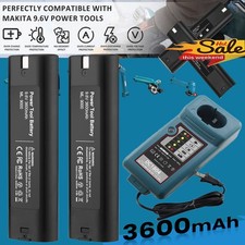 2Pack for MAKITA 9.6VOLT Battery / Charger 9000 9001 632007-4 191681-2 9033 9102