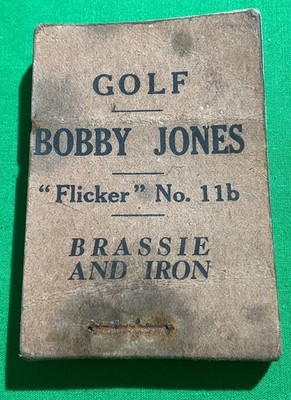 RAR alter 20er Jahre antiker BOBBY JONES ** GOLF FLICKER Buch 11b - MESSING und EISEN *