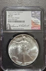 1986-S American Silver Eagle NGC MS69 Anna Escobedo Cabral Hand Signed (RARE)