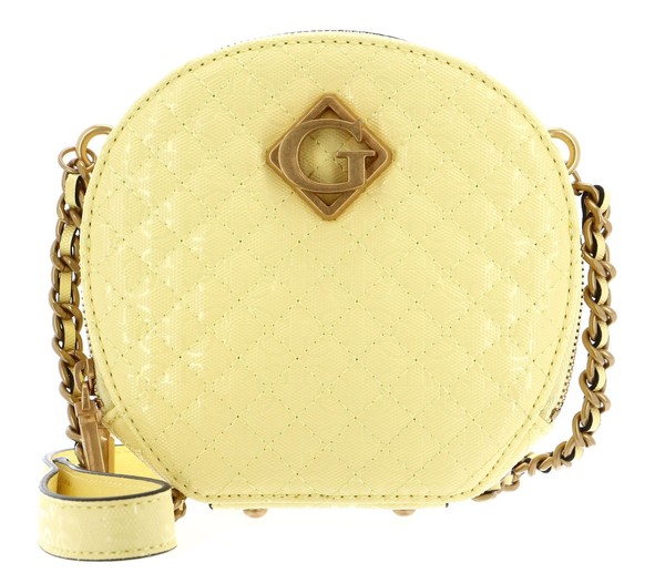 Guess Nerina Crossbody Circle Bag UmhäNgetasche Tasche Yellow Hellgelb Neu-image