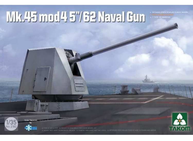 Takom TAK2182 1/35 - Mk.45 mod 4 5""/62 Naval Gun