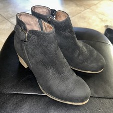 Dansko Boots Black Nubuck Leather Ankle Boot EU 39 US 8-8.5