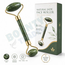 Jade Face Massage Roller Beauty Tool Facial Eye Neck Body Anti Ageing Therapy