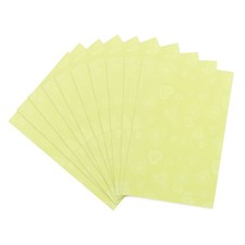 100 Pcs Photocard Sleeves, 3.54" x 2.36" Plastic Heart Card Protectors, Yellow