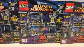 Lego 6860 The Batcave 100% Complete All Mini Figs & Manual