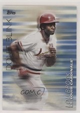 2018 Topps Update Don't Blink Blue Lou Brock #DB-4 HOF 02v3