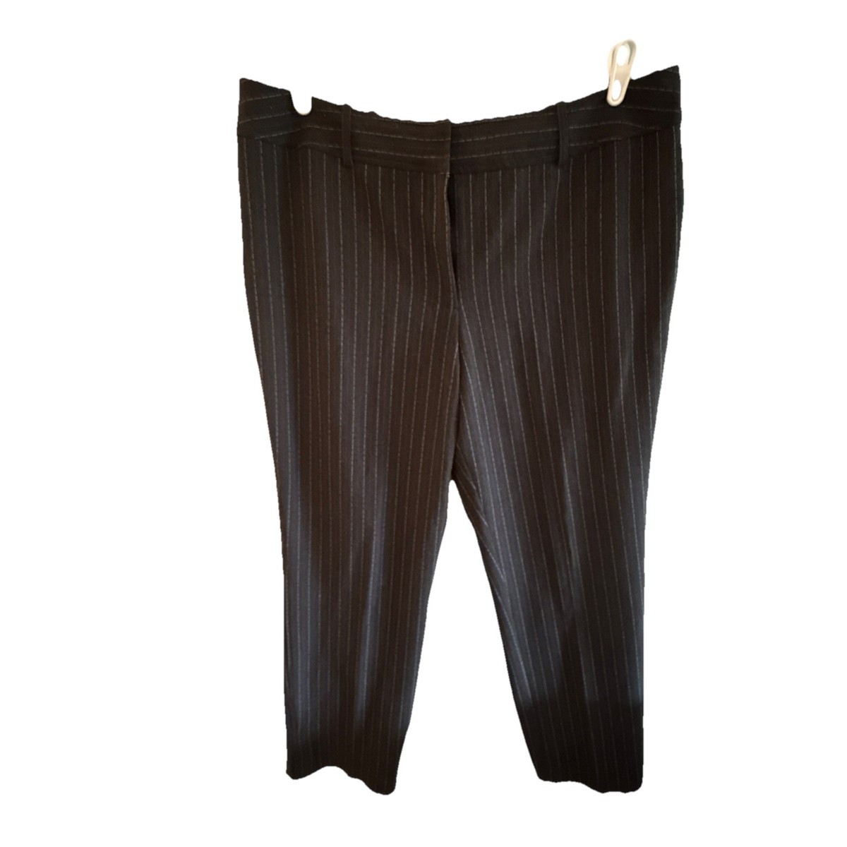 Worthington Women's Dress Pants Sz 18 Tall Dark Gray stripe Modern Fit  Stretch | eBay