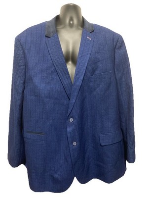 Joe Browns Blazer Anzug Jacke Debonair Dapper Gent Tartan Karo Navy Gr. 60R