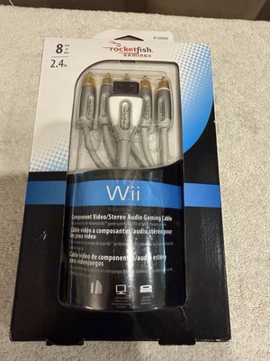  Nintendo Wii Rocketfish Gaming 8 ft. Component Video Cable Brand New