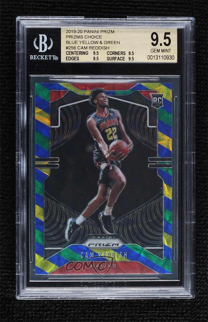 2019 Prizm Choice Blue Yellow & Green Cam Reddish BGS 9.5 GEM MINT Rookie RC 1e7