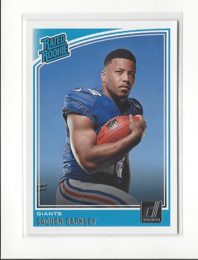 2018 Donruss #306 Saquon Barkley RR RC Rookie Giants Eagles