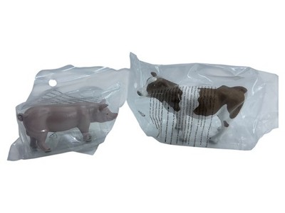 Terra By Battat Farm Animal Toy Figures Set Cow and Pig 5''