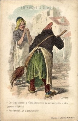 Artist Postcard Gavarni, Les Humoristes de Jadis, En voila du guignon... - 4956892