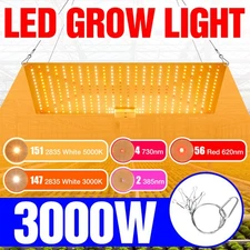 3000W Indoor LED Grow Light Hydroponic Plants Veg Flower Growing Panel 360LED US