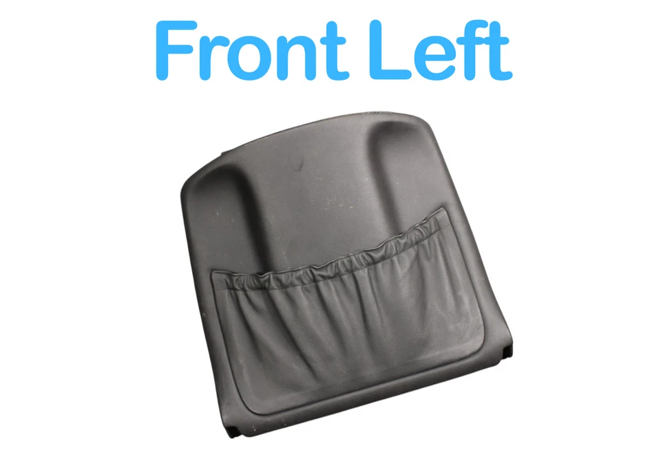 00-06 Panel de cubierta de respaldo asiento delantero izquierdo mercedes s500 s600 negro fabricante original Foto 3 de 4