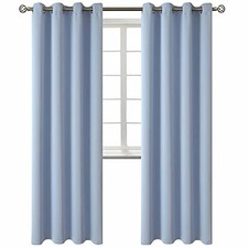 Blackout Curtains for Living Room - Grommet 52"W x 84"L Pack of 2 Spa Blue