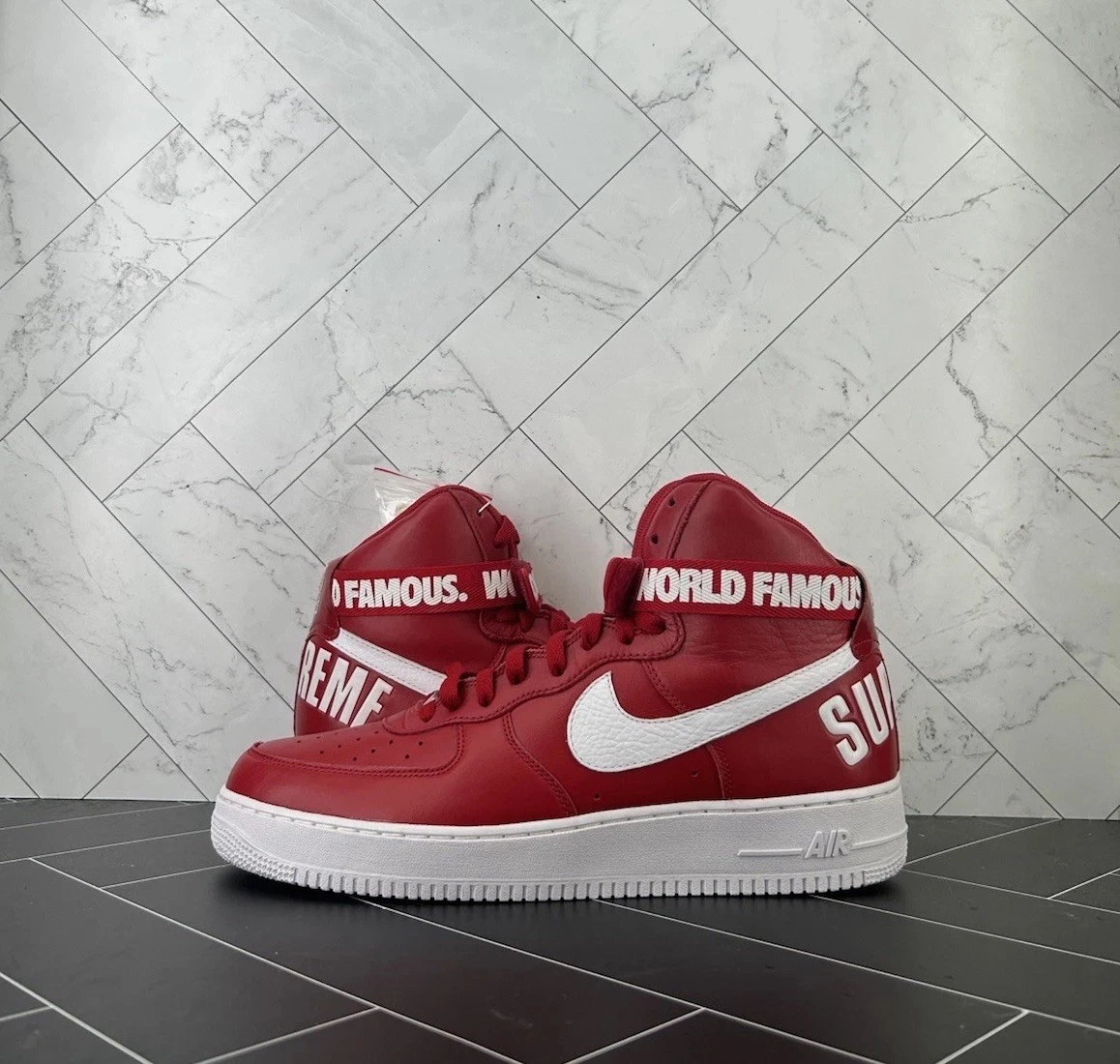 Nike Air Force 1 Supreme High Red for Sale | Authenticity