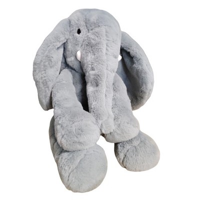 Animal Adventure 12'' Grey Elephant Stuffed Animal Soft Fuzzy 21' Floppy Ears