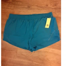 All In Motion Sapphire Blue Running Lined Active Performance Shorts 1X NEW