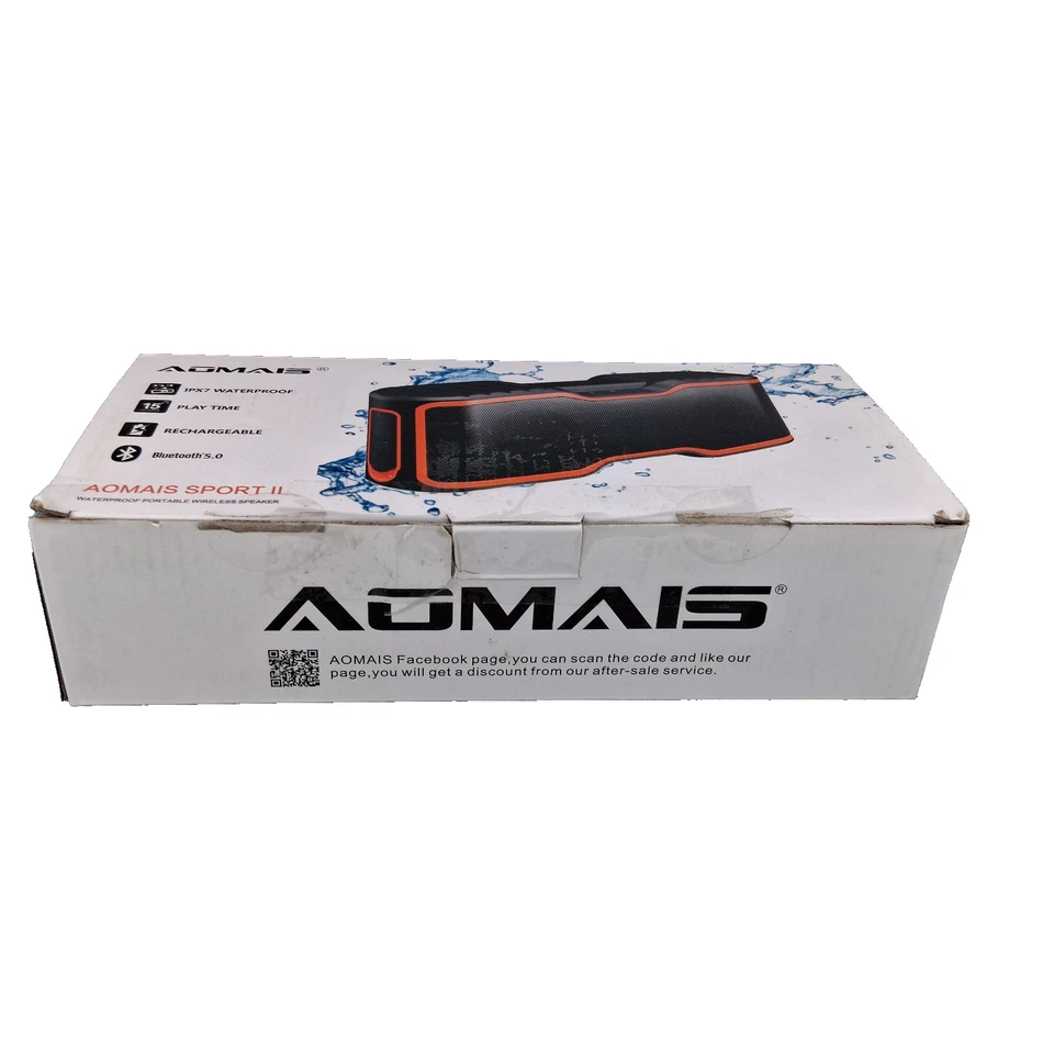 AOMAIS Sport II Portable Waterproof Wireless Bluetooth 4.0 Bass Speaker - Orange - Image 2 of 4