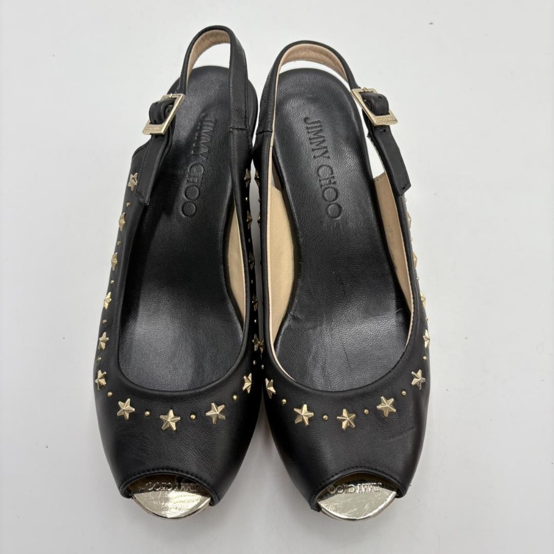 サンダル・ミュール JIMMY CHOO BLACK LEATHER STAZ MULES Jimmy Choo Skye 70mm Leather Mules | Black | FARFETCH