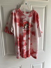 Buc-ee s Youth Size Large YL Tie Dye Short Sleeve Pink T-Shirt.