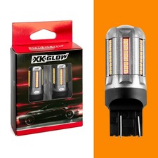 XKGlow XK7440-A Amber 7440 Single Circuit Light Bulbs For Car Auto - 2 Pack