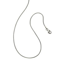 Schlangenkette 925 Silber Rhodiniert 47Cm Damen Rund Schlangenkette NEU