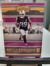Bryan Edwards Rookie Purple 32/35 2020 Panini Patches & Plates Football
