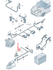New SKODA OCTAVIA 5E MK3 Positive Battery Cable 5Q0971228M NO DUTY TO 🇺🇸