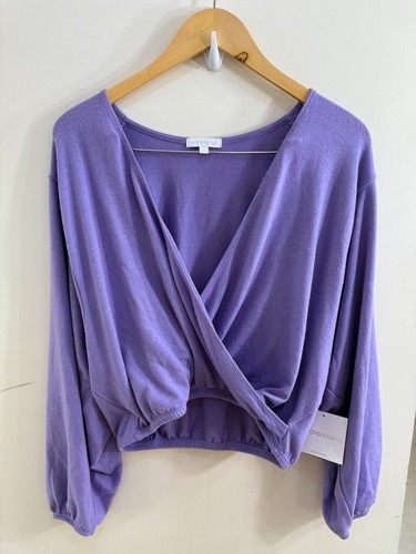 Beyond Yoga Women's Wrapped Up Pullover Sweater Soft Stretchy Lilac Size S - Picture 6 of 17