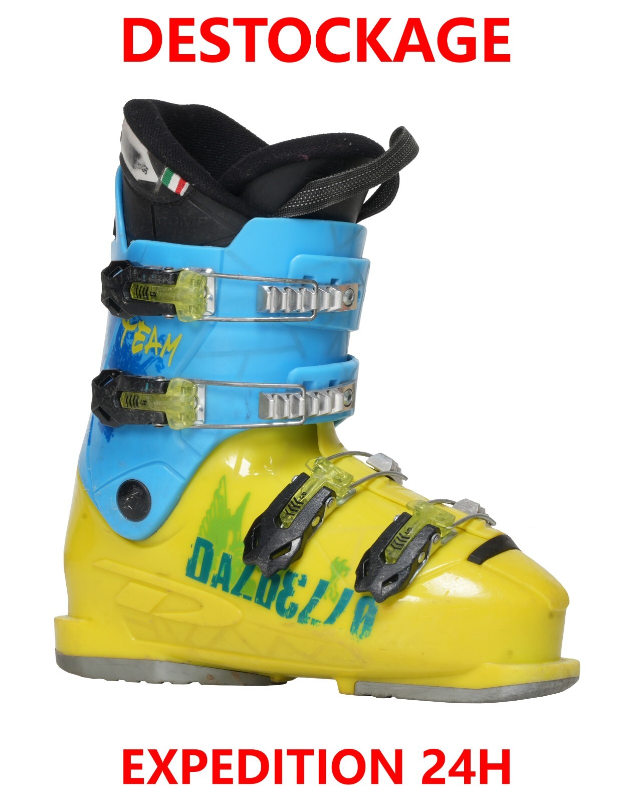 Scarpe Da Sci Bambino Usato Dal Bello " Squadra " Taglia:3 8 - Mondopoint: 24,5 foto 4