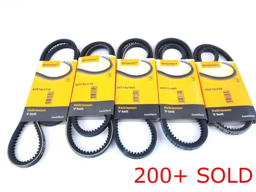 Mercedes Benz R107 W126 560SL 560SEC SEL 86-89 Continental Belt Kit 5 Belts NEW