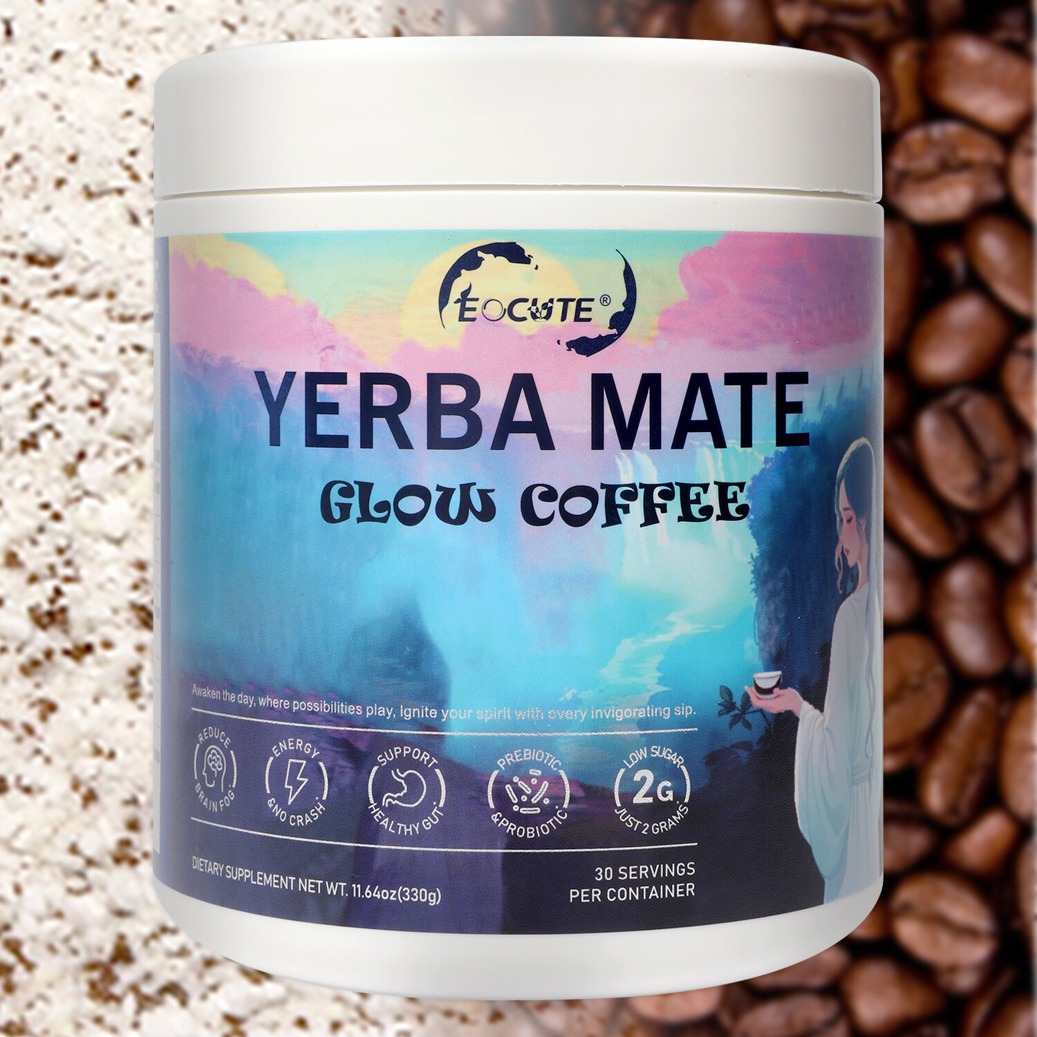 Yerba Mate Instant Tea Powder Detox Drink - Aromatic Yerba Mate Tea | 330g