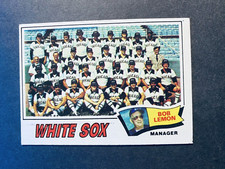 1977 Topps Baseball Chicago White Sox Team Unmarked Checklist #418