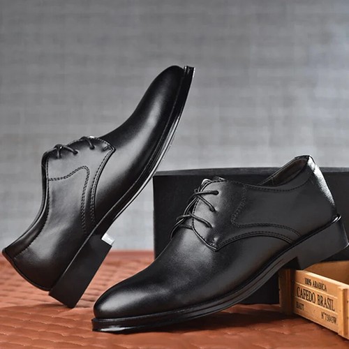 Herren Leder Formell Elegant Schuhe Oxford-Schuhe Business Komfort Schuhe Übergröße 14 - Bild 5 von 14