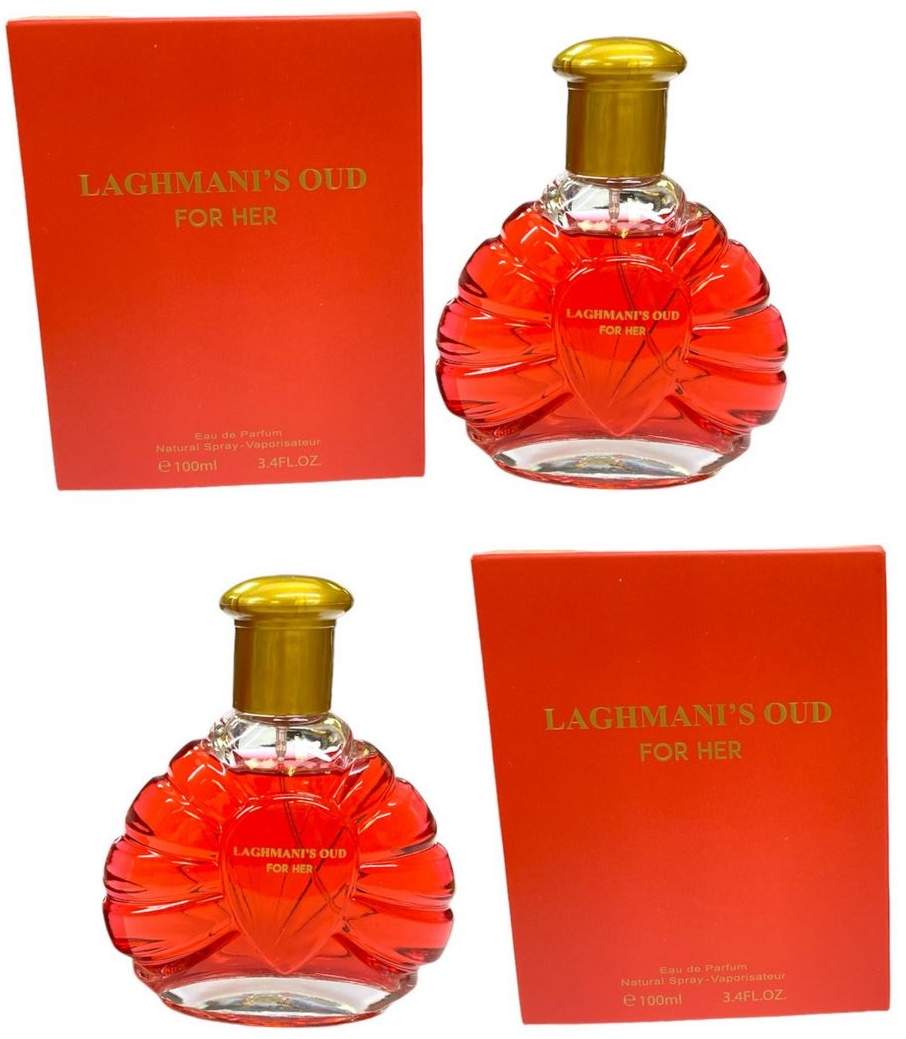 2 x Laghmani OUD Red Women's Perfume Eau de Parfum Women's Fragrance EDP 100ml