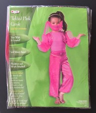 NWT Disguise 3T-4T Toddler Pink Genie Jasmine Costume One-Piece Jumpsuit  Veil
