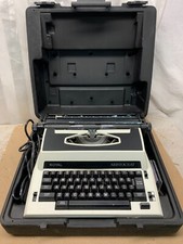 Royal Aristocrat Vintage Portable Electric Typewriter With Case RUNS AS IS Japan thumbnail