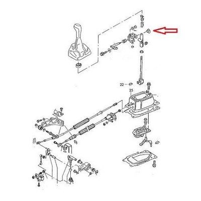 Douille De Pivot Arrière De Sélection De Vitesses Pour VW Transporter T4 - Référence 701 711 066 - Neuf