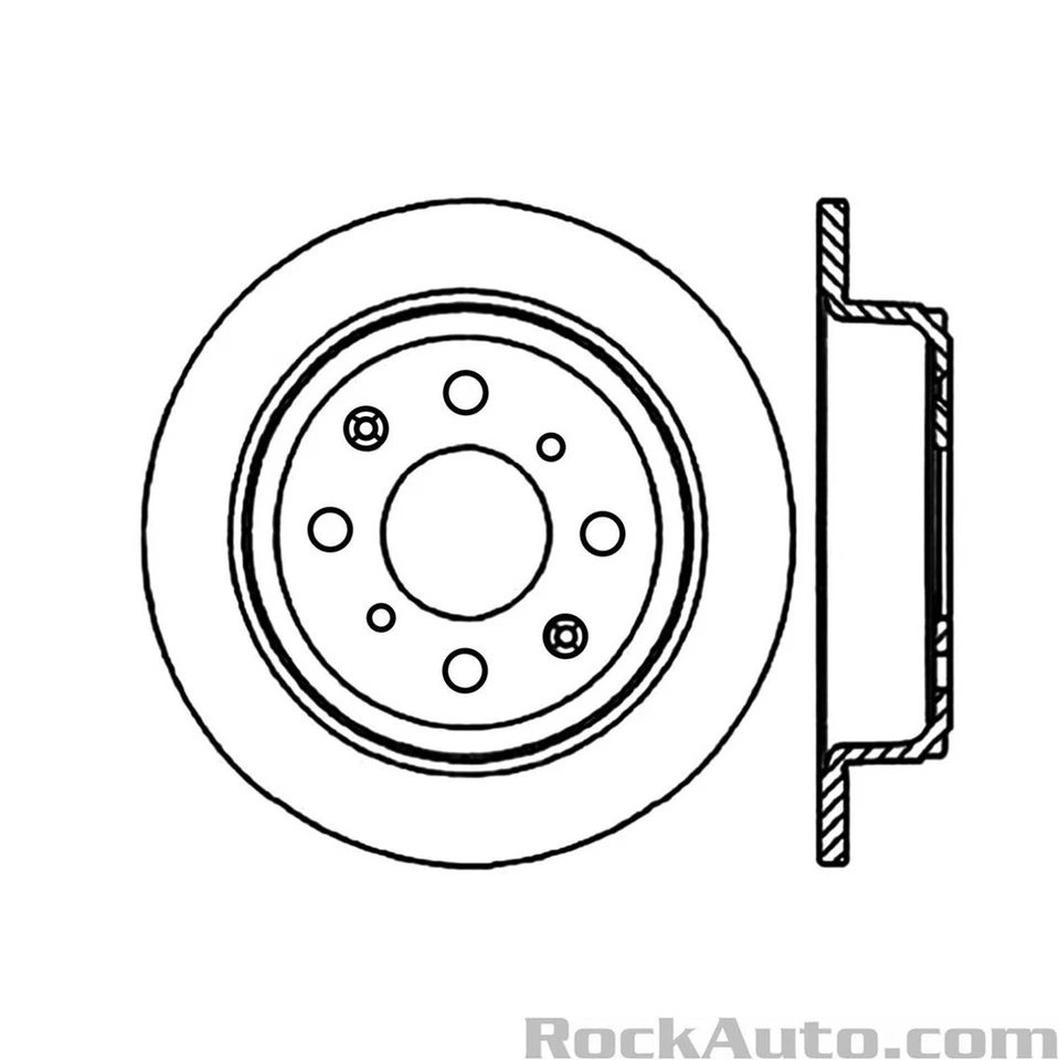 Rotores de freno traseros premium 2 piezas Honda Prelude Centric 1988 1989 1990 1991 Foto 2 de 4