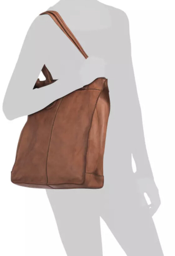 NWT HARBOUR 2ND LARGE LEATHER CONVERTIBLE BACKPACK TOTE  display picture 1