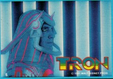 1981 1982 Donruss Tron Movie Walt Disney #5 Sark looking up