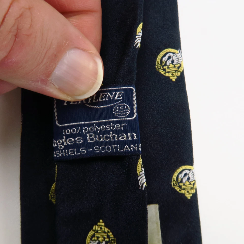 Vintage Scottish Clan Lindsay Necktie by Ingles Buchan Bydand Terylene 56x3 - Image 4 of 4