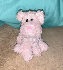 Vintage Y2K Toys R Us Animal Alley Small Pink Puppy Dog Plush 5"